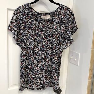Loft flowy, flowery summer blouse.